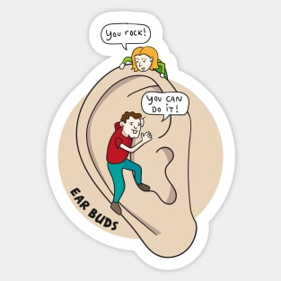 Best earbuds Sticker